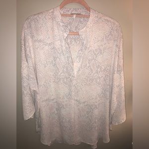 Harper Wren snakeskin print tunic top